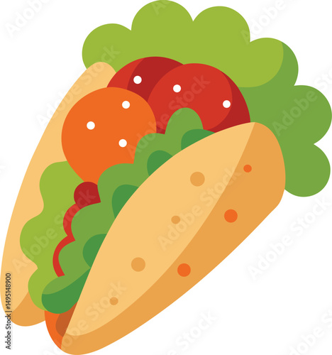 Traditional Halal Food Vector Set – Biryani, Tea, Sweets, Kebabs, Food Vector, Colored food vector