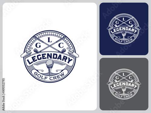 golf logo vector design