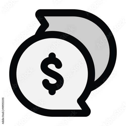 Simple Negotiation colorful icon. The icon can be used for websites, print templates, presentation templates, illustrations, etc	
