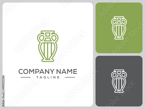 pottery logo vector design