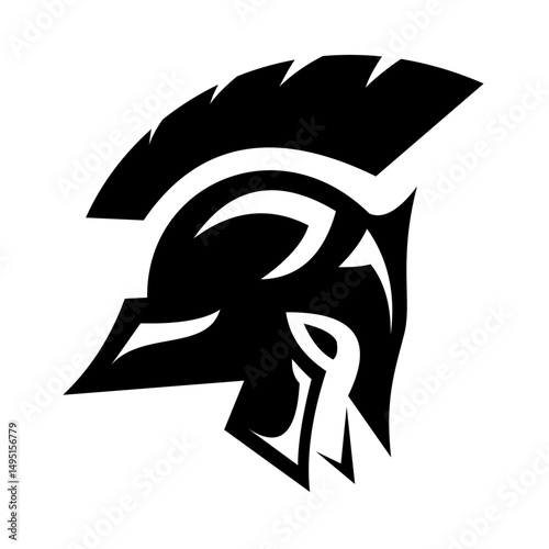 Spartan head logo
