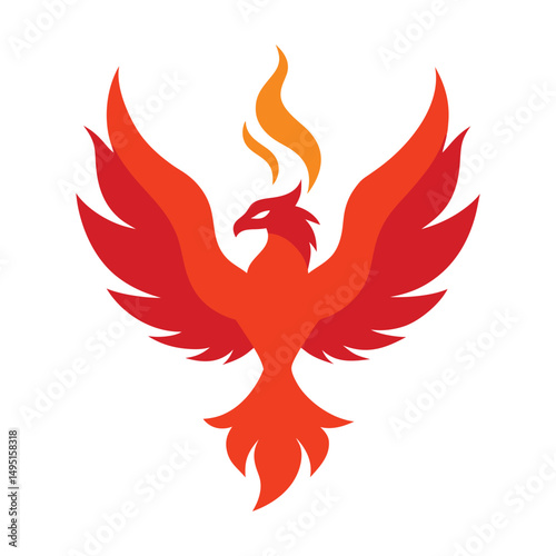 phoenix-rising-color-flames-on-white-background