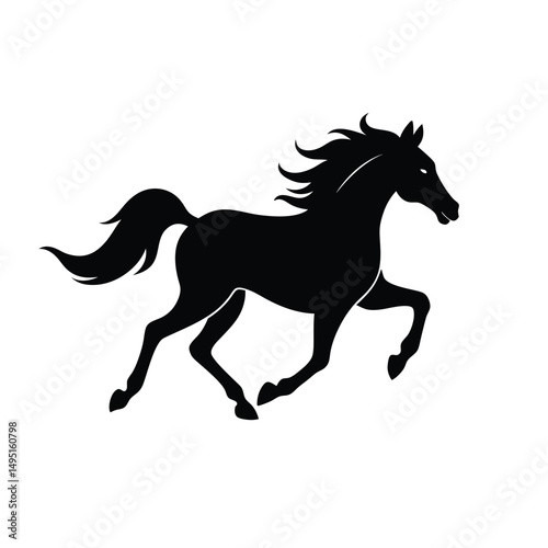 running horse silhouette