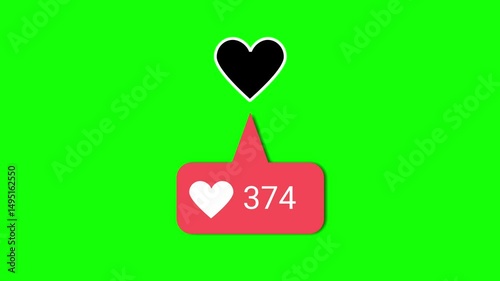 Love Metrics: A Vibrant Visual Representation of Heart Reactions in Digital Engagement Platforms