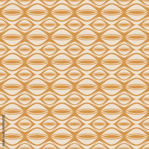 seamless pattern abstract geometric background retro ogee 70s mid-century modern graphic design print for fabric surface textures wrapping paper vector illustration