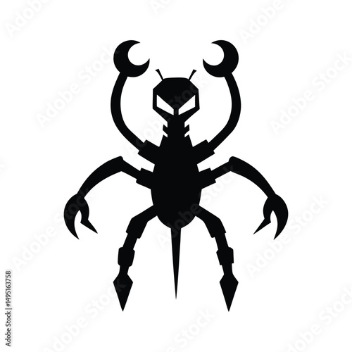 scorpion isolated on white