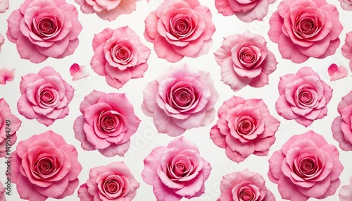 Intricate watercolor rose pattern, blush pink hues, pattern, rose
