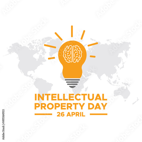 World Intellectual Property Day April 26, Vector banner, flyer, poster and social medial template design. World Intellectual Property Day Vector Illustration. 