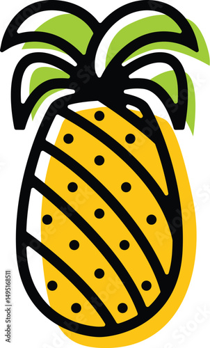 vector illustration of an orange fruit
