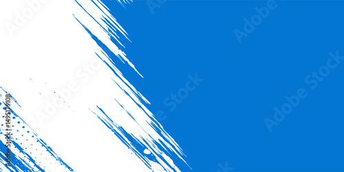 Dots halftone white \u0026 blue color pattern gradient grunge texture background.