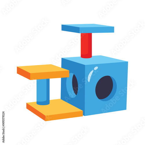 Check out amazing 2d style icon of cat condo