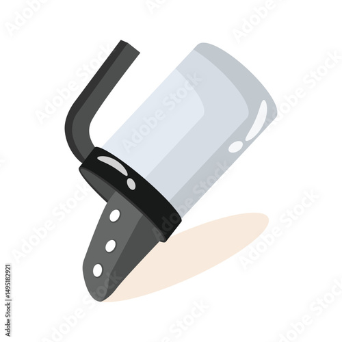 Download a 2d style icon depicting waste scoop