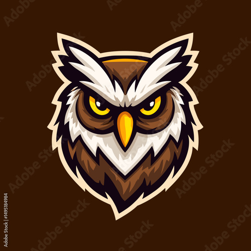 Owl logo design representing a competitive team in the esports arena showcasing skill and strategy in intense gaming battles