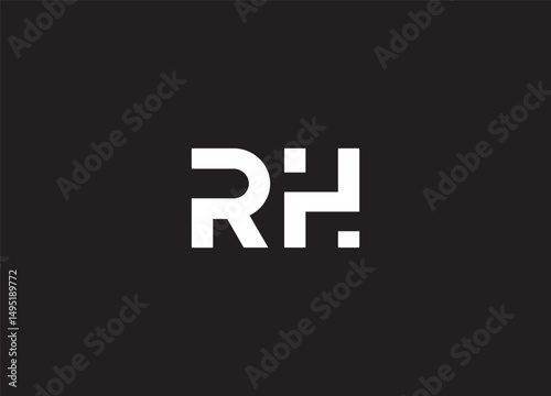 RH logo desing and monogram logo
