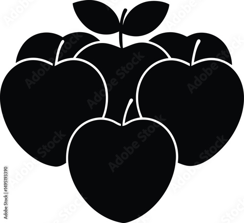 red apple with leaf