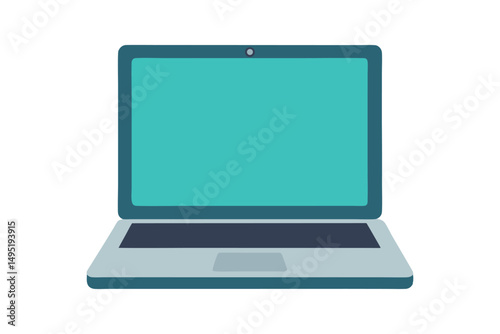 laptop isolated on white
