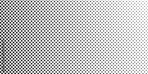 Abstract dotted halftone gradient texture. Vanishing polka dot background. Repeating dots gradation illustration abstract simple art