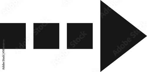 black arrow icon
