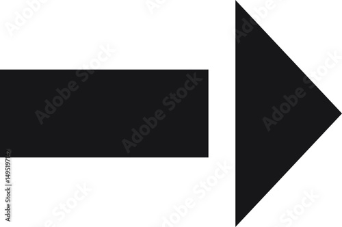 black arrow icon