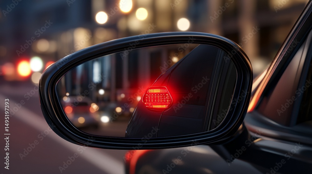 © Angelina - Side Mirror for Futuristic Electric Vehicles with Digital Blind Spot Monitoring