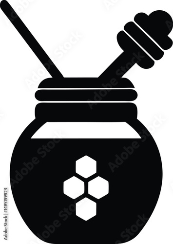 vector honey dipper