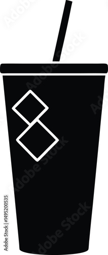 black trash bin