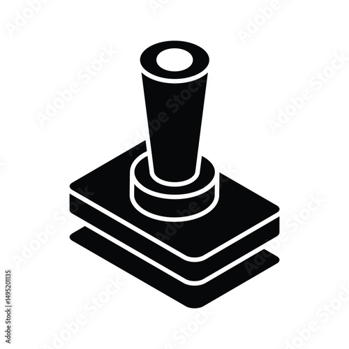 Get this isometric icon of stamp impression tool