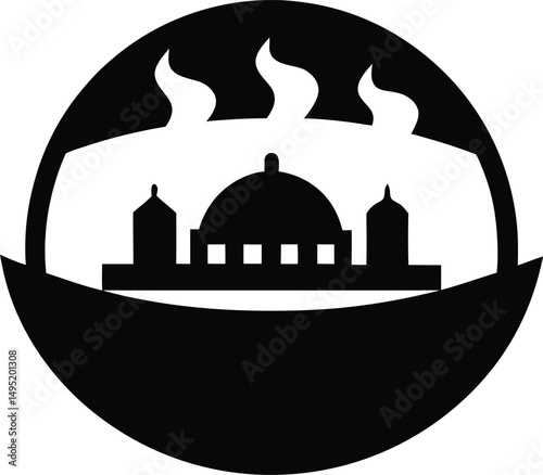 taj mahal vector illustration