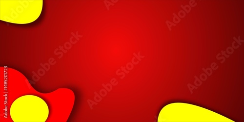 red yellow modern abstract background design vector