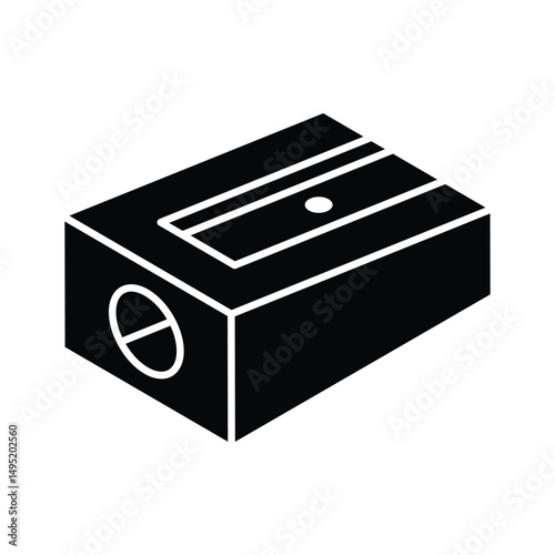 Get this isometric filled icon of pencil sharpener