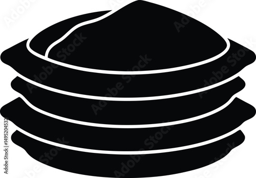 stack of black and white chocolate