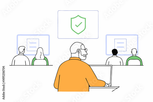 business people in office