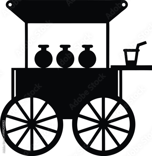 vector illustration of a carriage