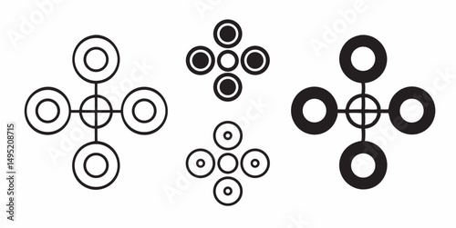 Scissors and numbers vector illustration pattern for discount business concept