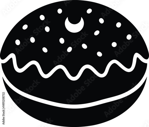 vector illustration of a cake