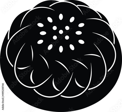vector illustration of a black pepper
