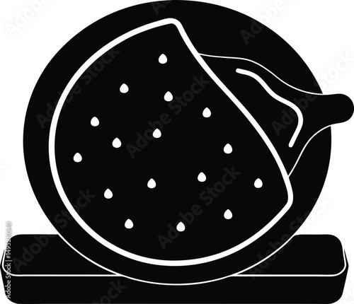 vector illustration of a black and white pepper