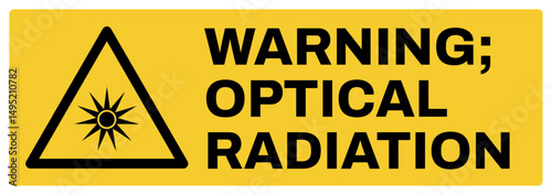 warning safety signs v2 uppercase text_warning ; optical radiation_landscape size 1/2 a4,a3,a2,a1 