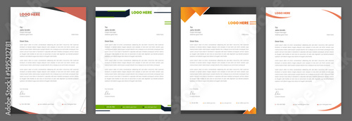 Professional Letterhead Template Design for Corporate Branding Business Communication and Official Documents Editable Print Layout Ideal for Company Profiles Client Letters and Formal Correspondence.