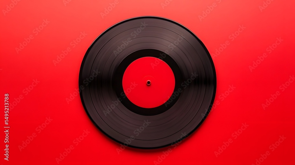 Spinning vinyl record in retro music nostalgia aesthetic Spinning vinyl record in retro music nostalgia aesthetic