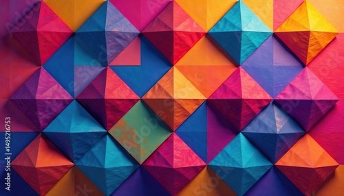 Abstract geometric shapes forming a continuous pattern for interior design , tileable, seamless, texture