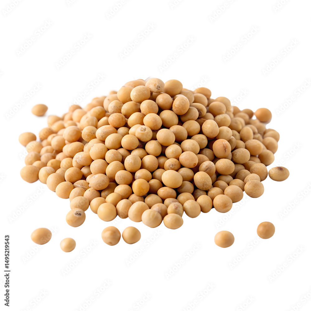 Pile of round yellow soybeans sit on a black surface, they are small and many, creating a smooth textured mound of healthy food isolated on transparent background Pile of round yellow soybeans sit on a black surface, they are small and many, creating a smooth textured mound of healthy food isolated on transparent background