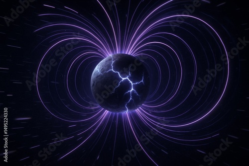 Exploring the intricate magnetic field surrounding a celestial body in space