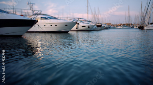 Yacht in harbour.