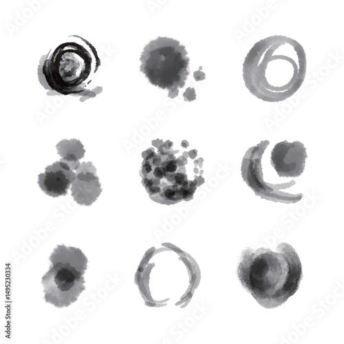 墨　セット　アイコン