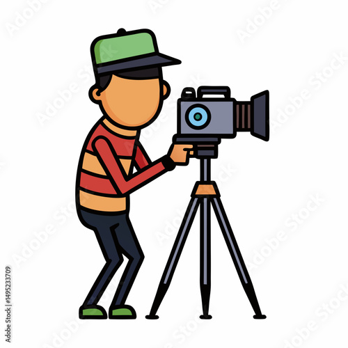 photographer with camera