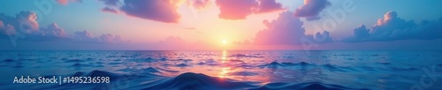 Deep ocean to sky gradient, smooth transition, subtle, wallpaper
