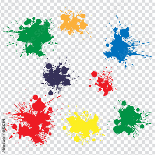Abstract Splatter Color Full Background Design 2025, Grunge, Ink Brush Painting, Drop Splatter, Splash Background