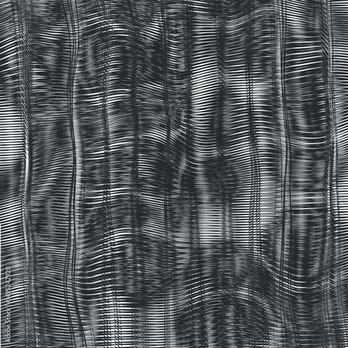 Distorted striped surface or fabric.