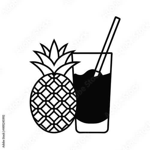 Pineapple and Sugarcane Juice Fusion Drink